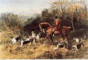 unknow artist Classical hunting fox, Equestrian and Beautiful Horses, 102. oil on canvas